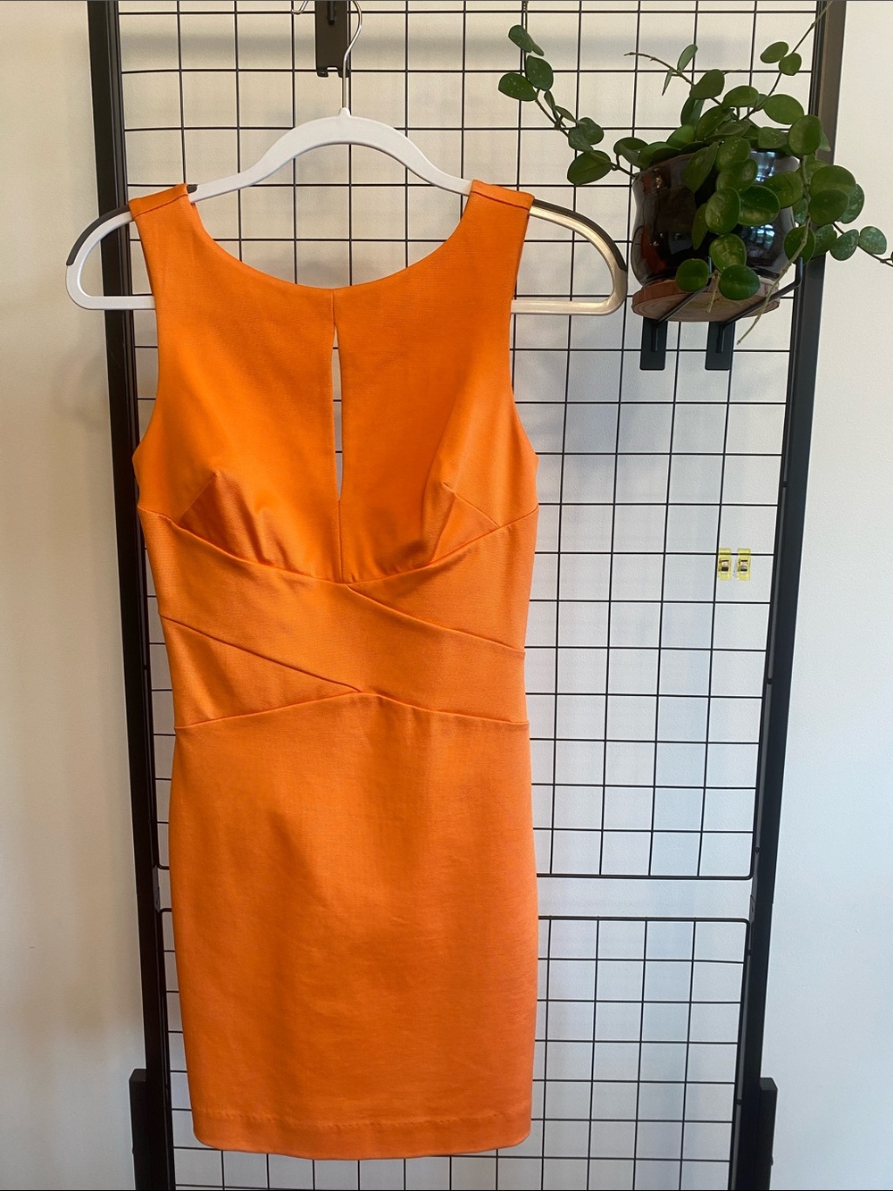 Bebe Y2K Orange Sheath bandage Dress XS NWT
